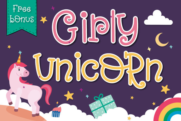 Girly Unicorn Font - Featured Image
