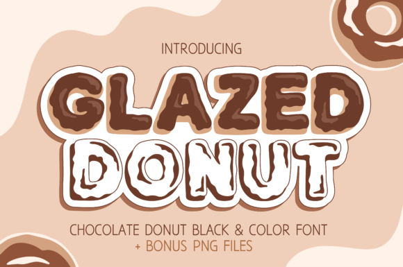 Glazed Donut Chocolate Font - Featured Image