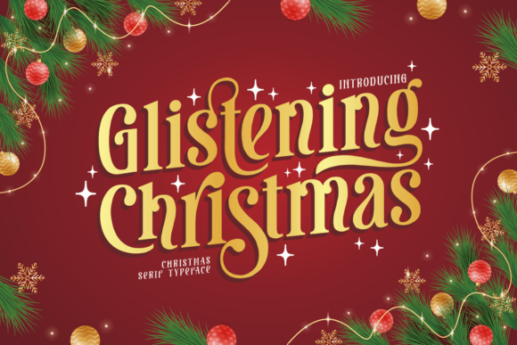 Glistening Christmas Font - Featured Image