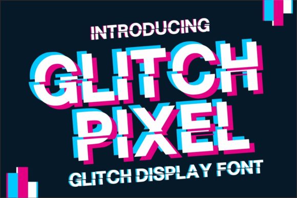 Glitch Pixel Font - Featured Image