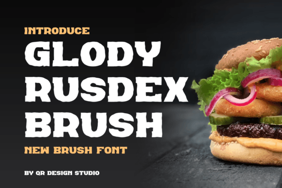 Glody Rusdex Brush Font - Featured Image