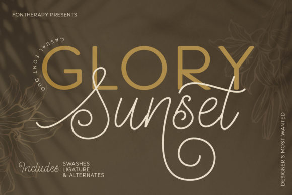 Glory Sunset Font - Featured Image