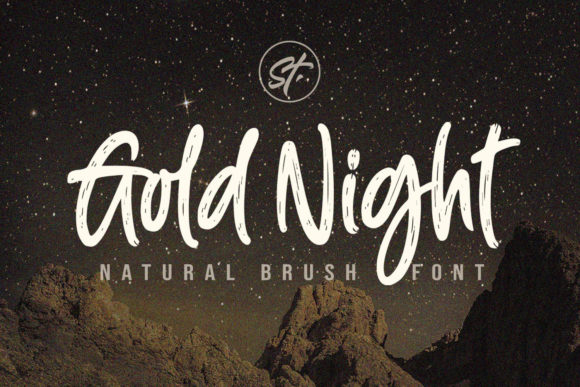 Gold Night Font - Featured Image