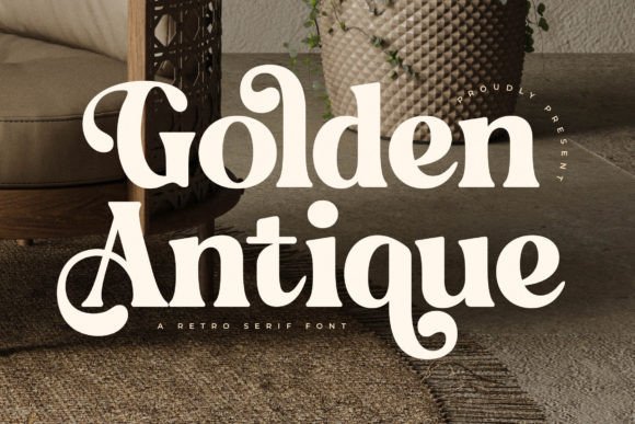 Golden Antique Font - Featured Image