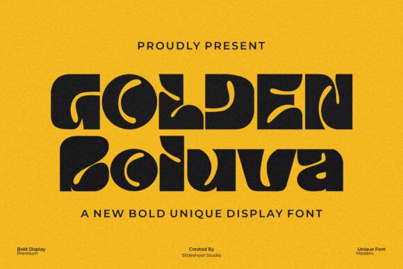 Golden Boluva Font - Featured Image