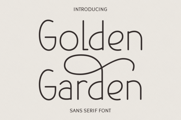 Golden Garden Font - Featured Image