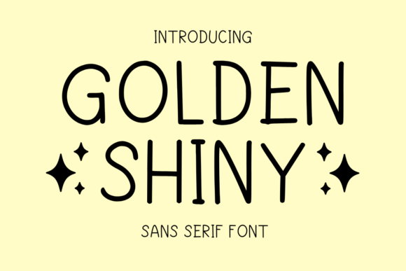 Golden Shiny Font - Featured Image