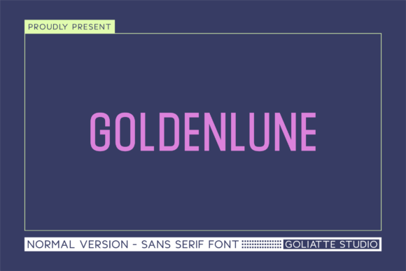 Goldenlune Font - Featured Image