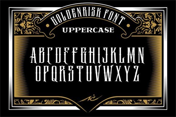 Goldenrisk Font - Featured Image