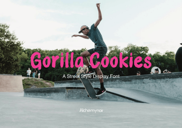 Gorilla Cookies Font - Featured Image