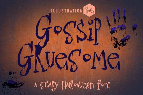 Gossip Gruesome Font - Featured Image
