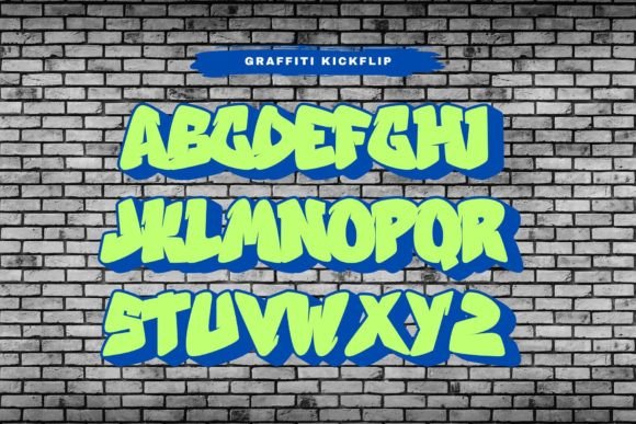 Graffiti Kickflip Font - Featured Image