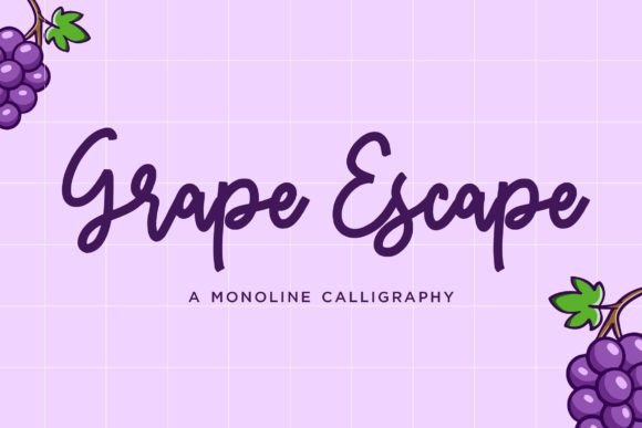 Grape Escape Font - Featured Image