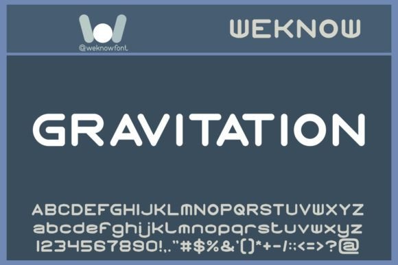 Gravitation Font - Featured Image