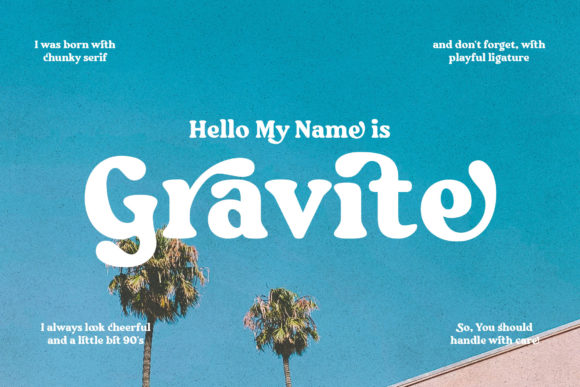 Gravite Font - Featured Image