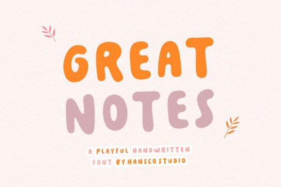 Great Notes Font - Featured Image