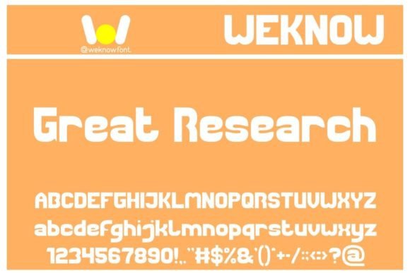 Great Research Font - Featured Image