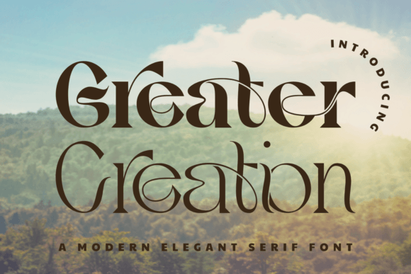 Greater Creation Font - Featured Image