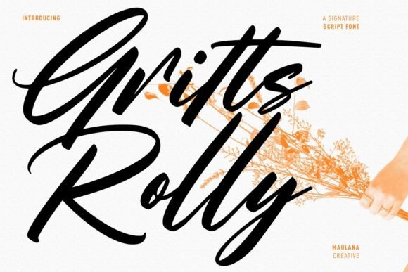 Gritts Rolly Font - Featured Image