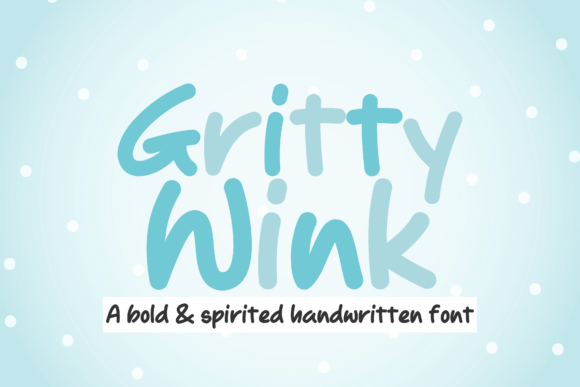 Grittywink Font - Featured Image
