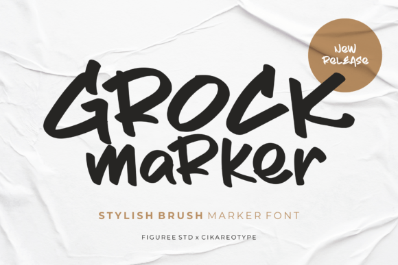 Grock Marker Font - Featured Image