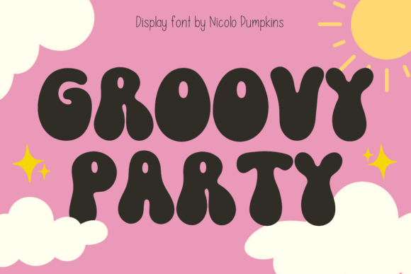 Groovy Party Font - Featured Image