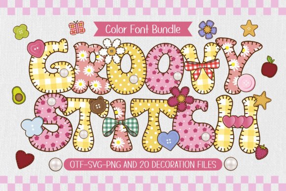 Groovy Stitch Font - Featured Image
