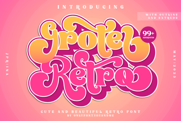 Groter Retro Font - Featured Image
