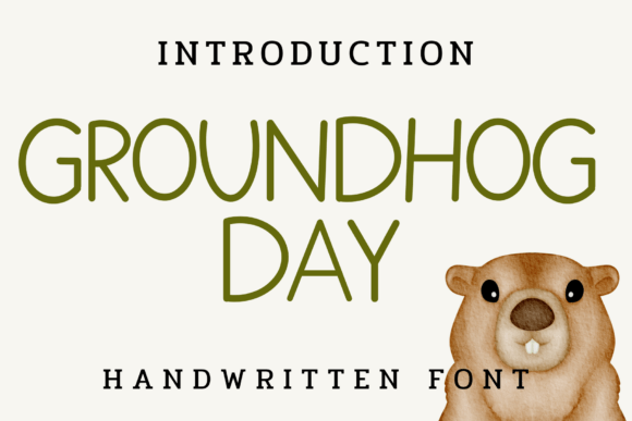 Groundhog Day Font - Featured Image