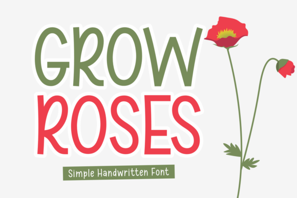 Grow Roses Font - Featured Image