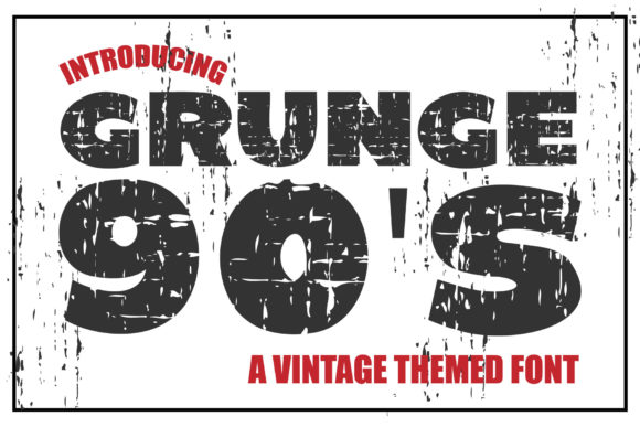 Grunge 90'S Font - Featured Image