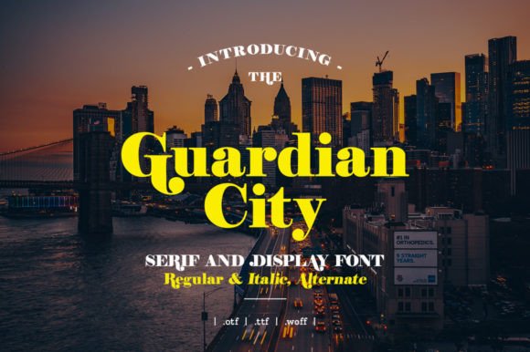 Guardian City Font - Featured Image