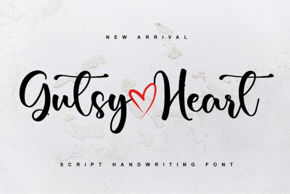 Gutsy Heart Font - Featured Image