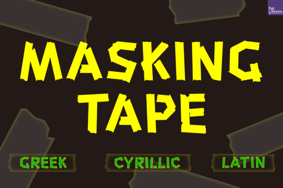 HU Masking Tape Font - Featured Image