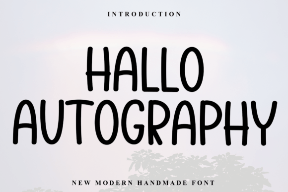 Hallo Autography Font - Featured Image