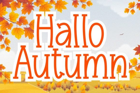 Hallo Autumn Font - Featured Image