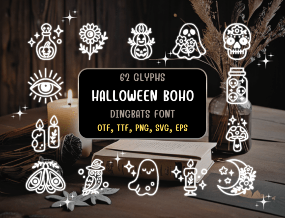 Halloween Boho Font - Featured Image