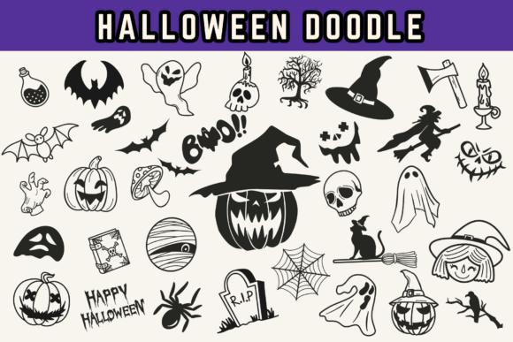 Halloween Doodle Font - Featured Image