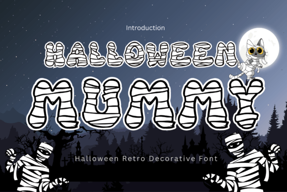 Halloween Mummy Retro Font - Featured Image