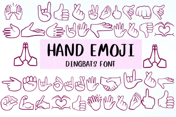 Hand Emoji Font - Featured Image