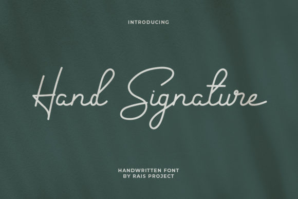Hand Signature Font - Featured Image