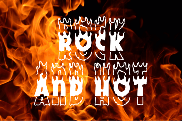 Handwriting Fire Stacked Font - Featured Image