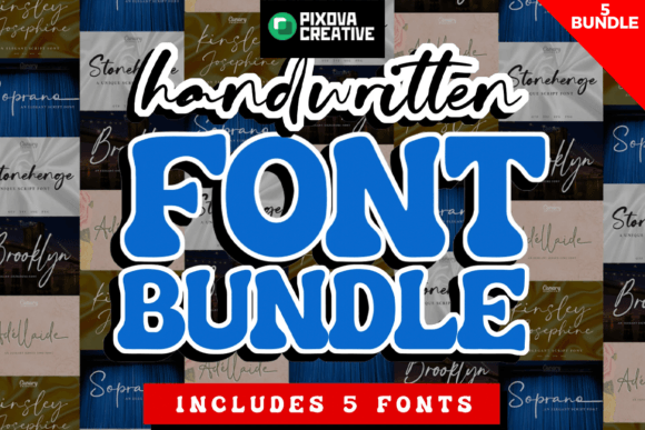 Handwritten Bundle Font - Featured Image