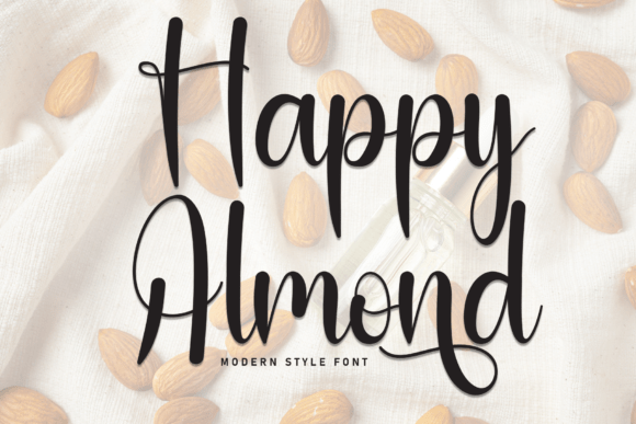 Happy Almond Font - Featured Image