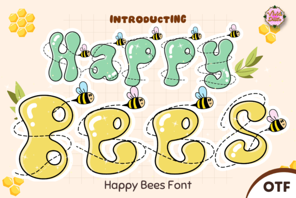 Happy Bees Font - Featured Image