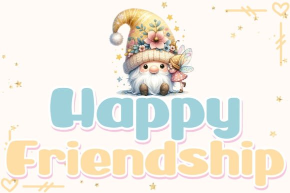 Happy Friendship Font - Featured Image
