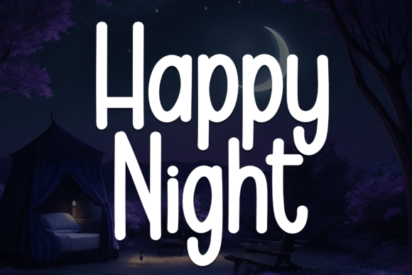 Happy Night Font - Featured Image