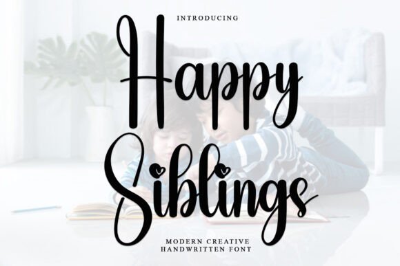 Happy Siblings Font - Featured Image