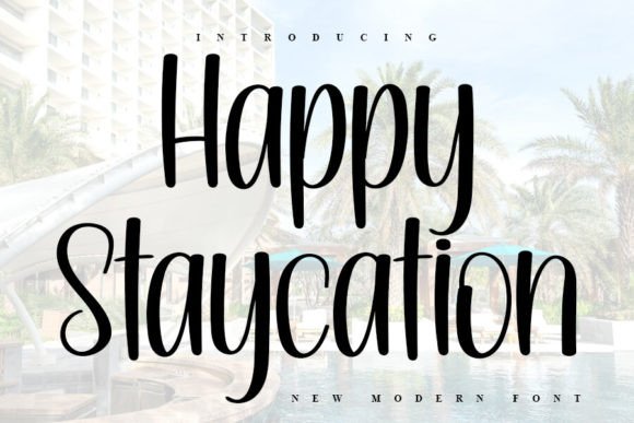Happy Staycation Font - Featured Image