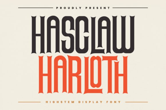 Hasclaw Harloth Font - Featured Image